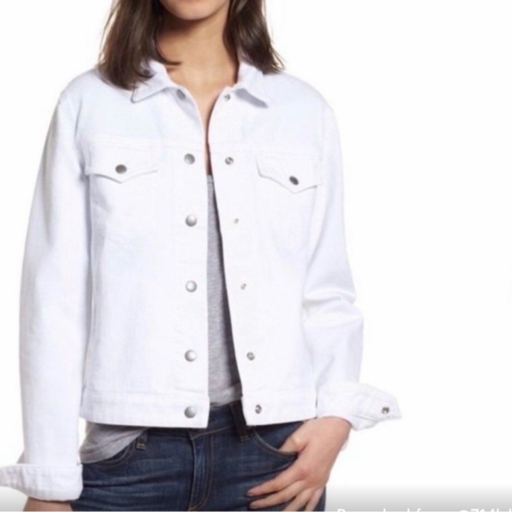 Rag & Bone White Denim Nico Jacket